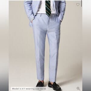 J.Crew Ludlow Slim-fit suit pant in Portuguese cotton oxford 32/32
